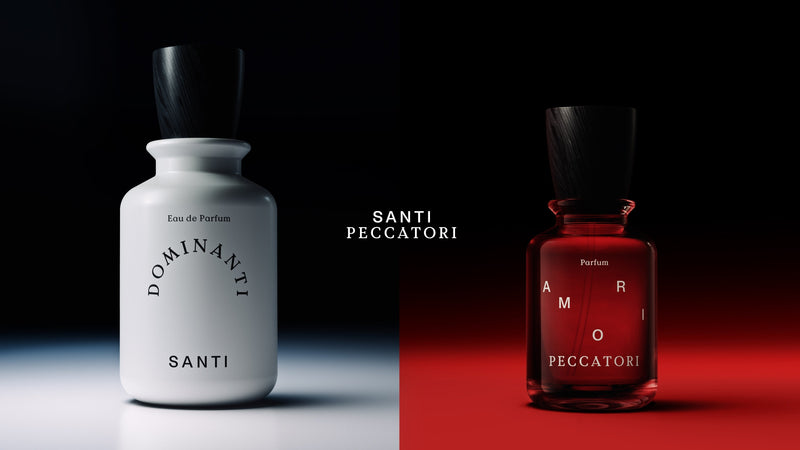 Dominanti Santi and Amori Peccatori bottles, day and night